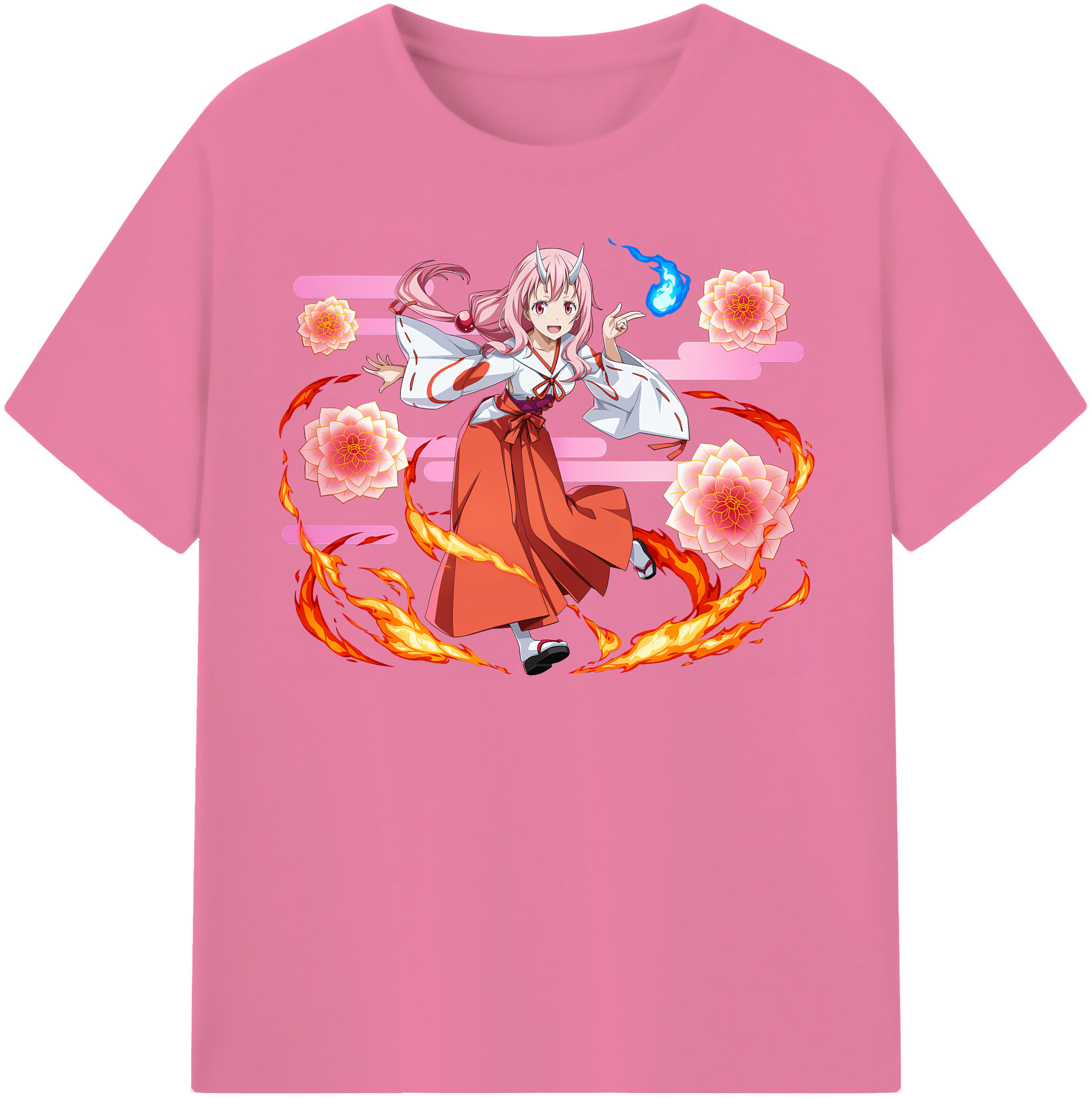 （画像用） 転スラ Regarding Reincarnated to Slime 綿100％半袖Tシャツ（フロントプリント）